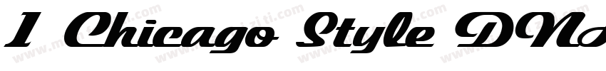 1 Chicago Style DNA Regular字体转换